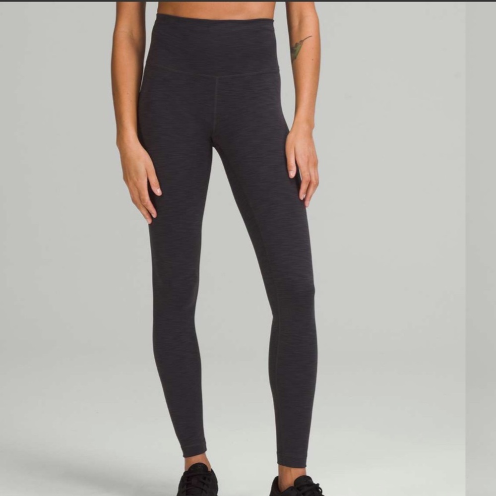 Lululemon Wunder Train High-Rise Tight 28" in Heathered Graphite Grey